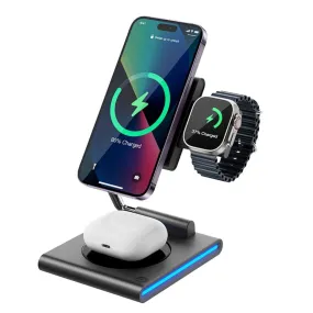 15W 3 in 1 Foldable Wireless Charger WIWU