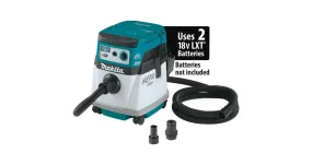 2020 Makita 18V X2 LXT® (36V) Brushless 4 Gal. HEPA Filter Dry Dust Extractor, AWS™ (XCV16ZX)