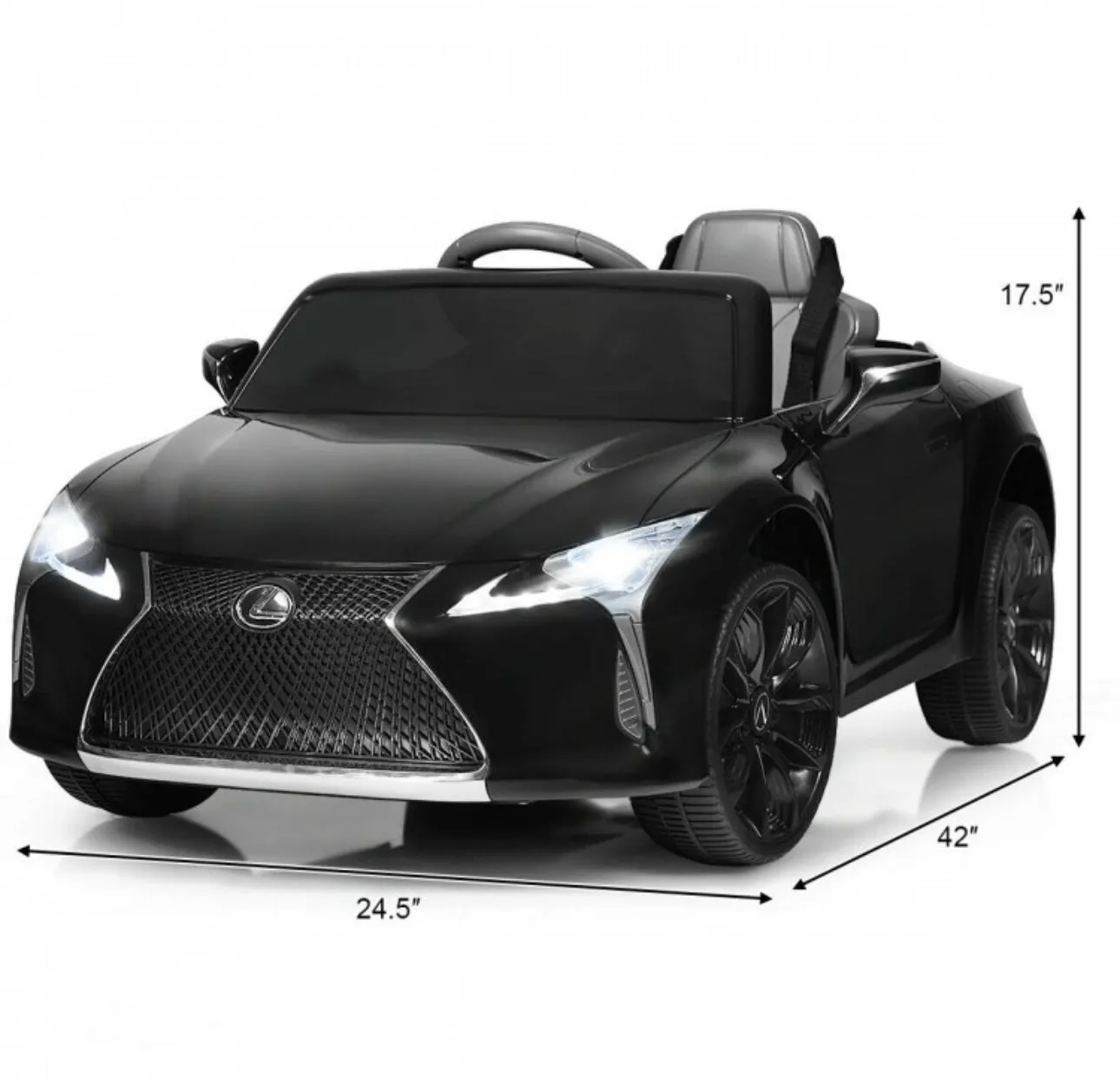 2025 Licensed 12V Lexus LC500 12V Kids Ride-On Car 1 Seater Upgraded | Music | Shocks | Bright Lights | Remote | Ages 3-8