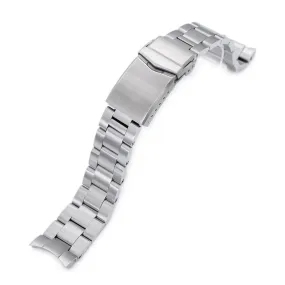 20mm Super-O Boyer Watch Band compatible with Seiko Mechanical Automatic SARB035, 316L Stainless Steel Brushed V-Clasp