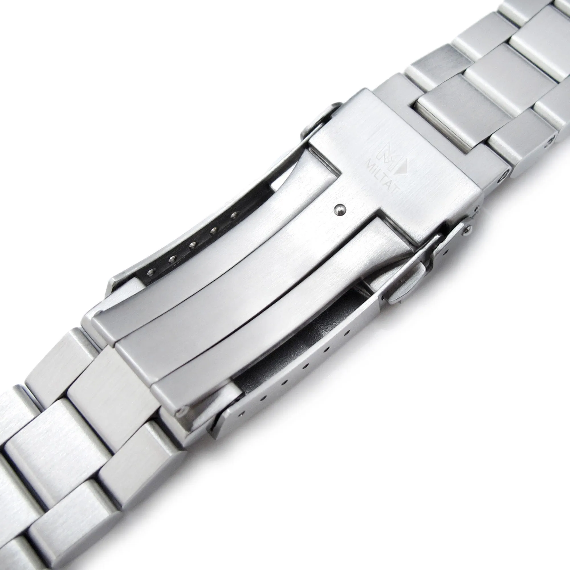 22mm Hexad Watch Band for Seiko Samurai SRPB51 SRPB09 SRPC93, Stainless Steel - Brushed, SUB Diver Clasp