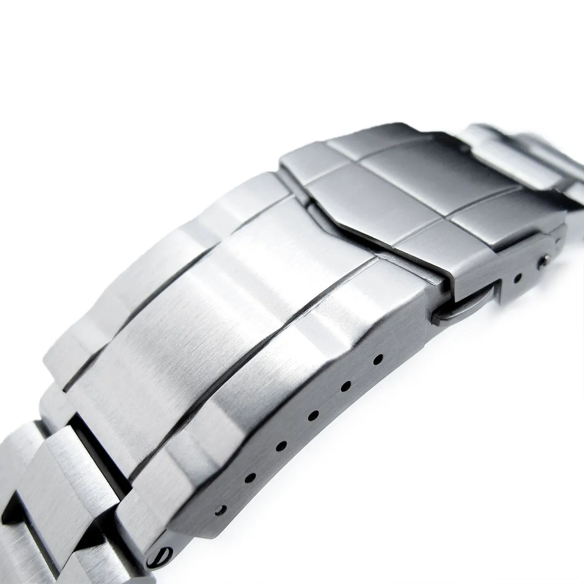 22mm Hexad Watch Band for Seiko Samurai SRPB51 SRPB09 SRPC93, Stainless Steel - Brushed, SUB Diver Clasp