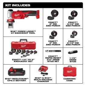 2677-23 Milwaukee M18 FORCE LOGIC 6 Ton Knockout Tool