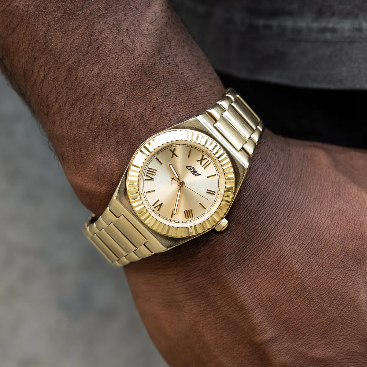 36MM Fluted Bezel Alpha Era in Yellow Gold