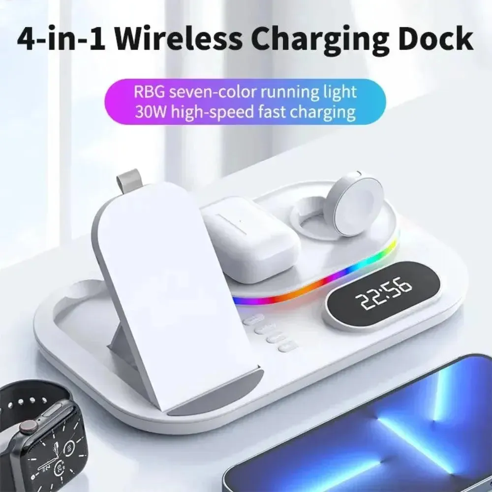 4 in 1 LED Wireless Charging Station-4 in 1 Charging Station