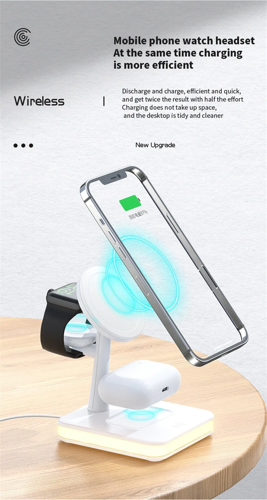 4 in 1 Wireless Charging Station for Apple Devices