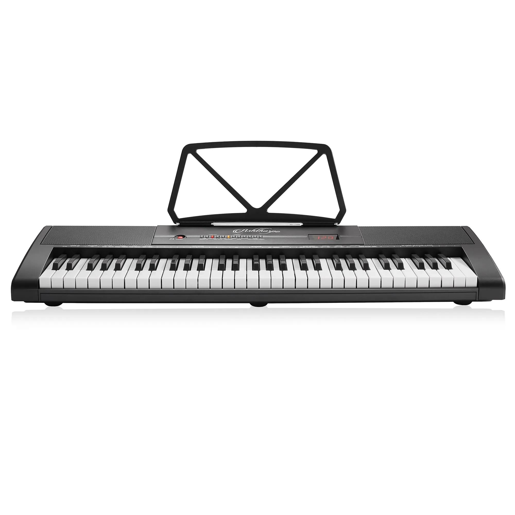 61-Key Digital Keyboard Piano, Portable Beginner Kit with Headphones and Mic