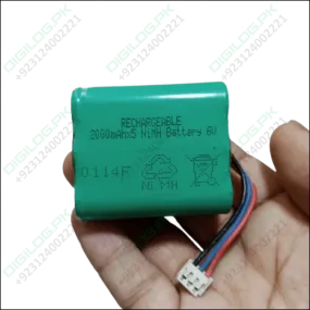 6v Battery 2000mah Ni-mh Battery Pack Size Aa Rechargeable