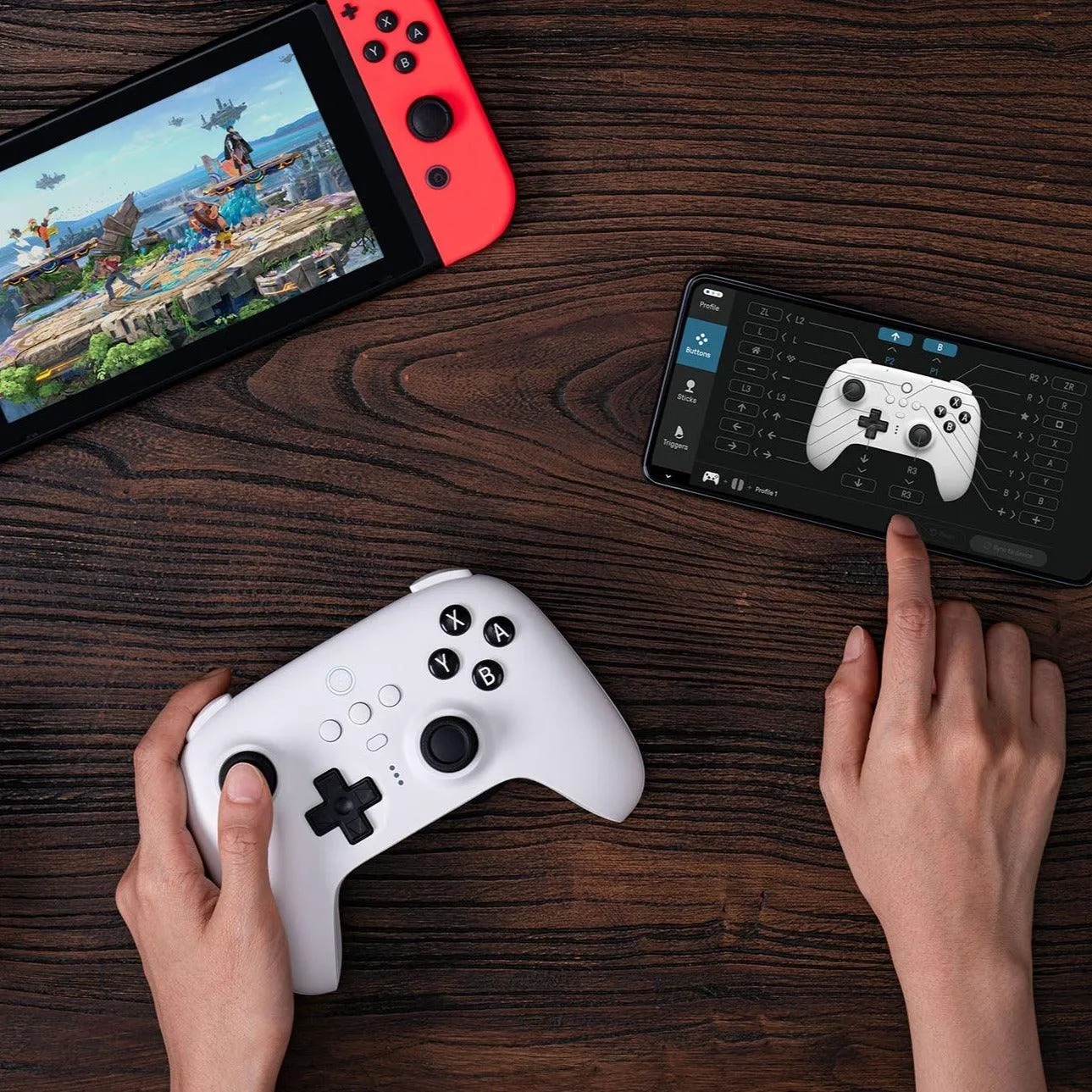 8BitDo Ultimate Bluetooth 2.4g Gaming Controller with Charging Dock: For Switch, Windows PC, Steam, Android, iOS