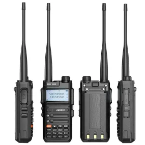 ABBREE AR-F5 136-520mhz Full Band USB Type C Charger Walkie Talkie Ham Two-way Radio Stations Long Range Professional Radio