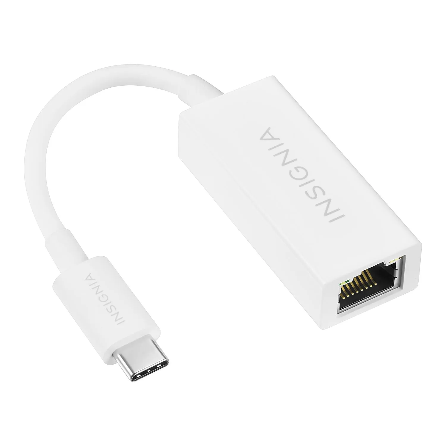 Adaptateur USB de type C à Ethernet Gigabit d'Insignia (NS-PUCGE8-C) - Blanc