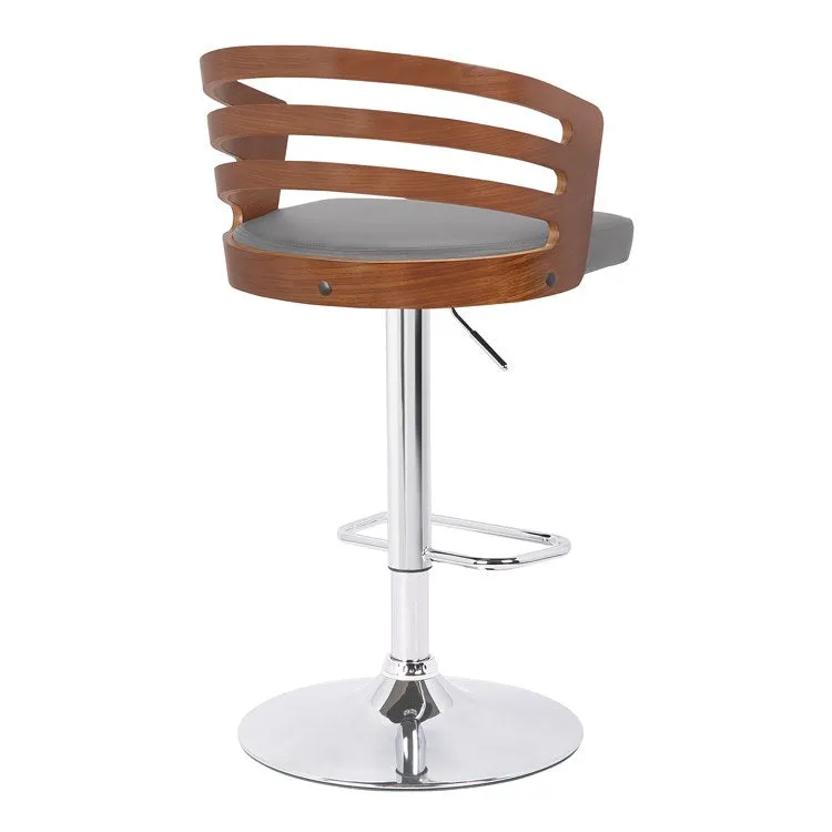 Adele Mid-Century Adjustable Swivel Bar Stool