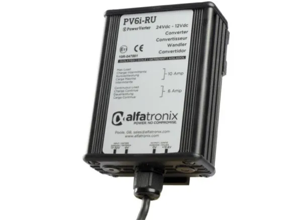 Alfatronix Powerverter CONVERTOR 24V DC - 12V DC Isolated 6A RU