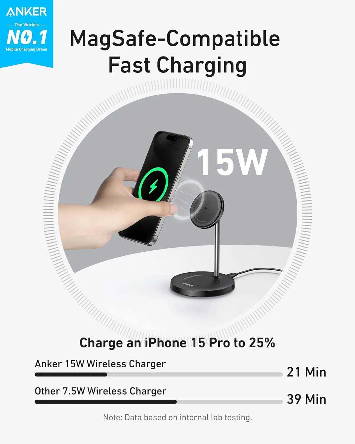 Anker MagGo Wireless Charger (2-in-1 Stand) | Exclusive Livestream Offer