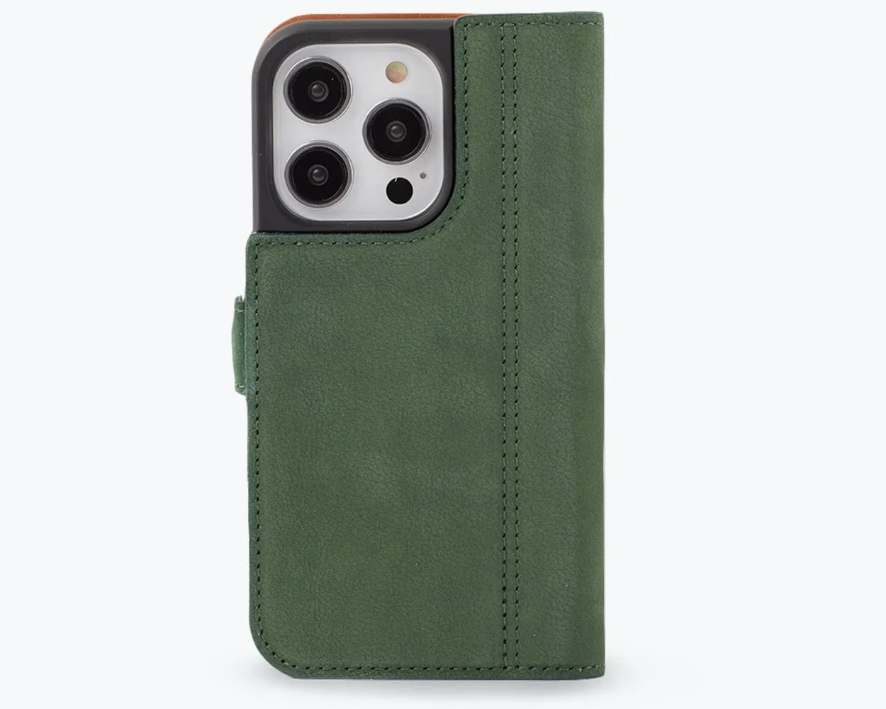 Apple iPhone 15 Pro - Vintage Leather Wallet (Side Clasp)