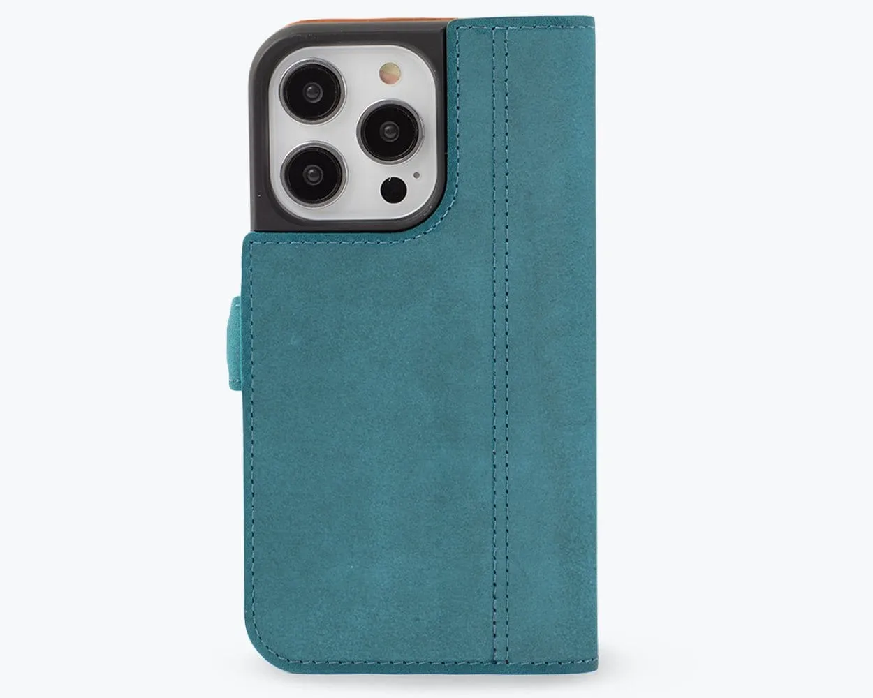 Apple iPhone 15 Pro - Vintage Leather Wallet (Side Clasp)