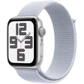 Apple Watch SE  44mm Silver Aluminium Case GPS  Sport Loop (Blue Cloud)[2024]