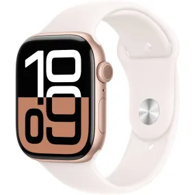 Apple Watch Series 10 46mm Rose Gold Aluminium Case GPS Sport Band (M/L) [Light Blush]