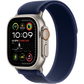 Apple Watch Ultra 2  49mm Natural Titanium Case  GPS   Cellular  Trail Loop (Blue) [S/M]