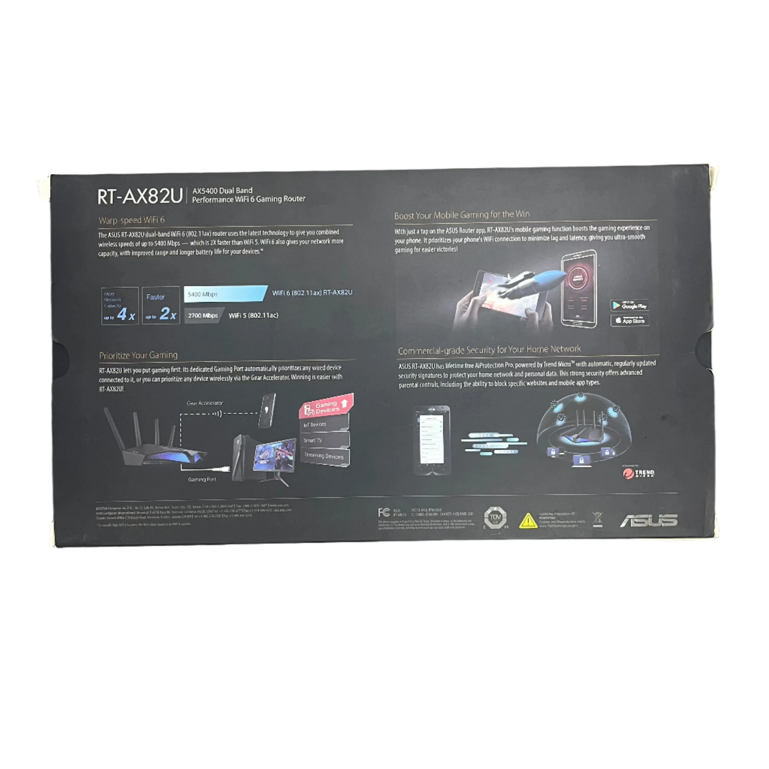 ASUS RT-AX82U WiFi Router - Open Box