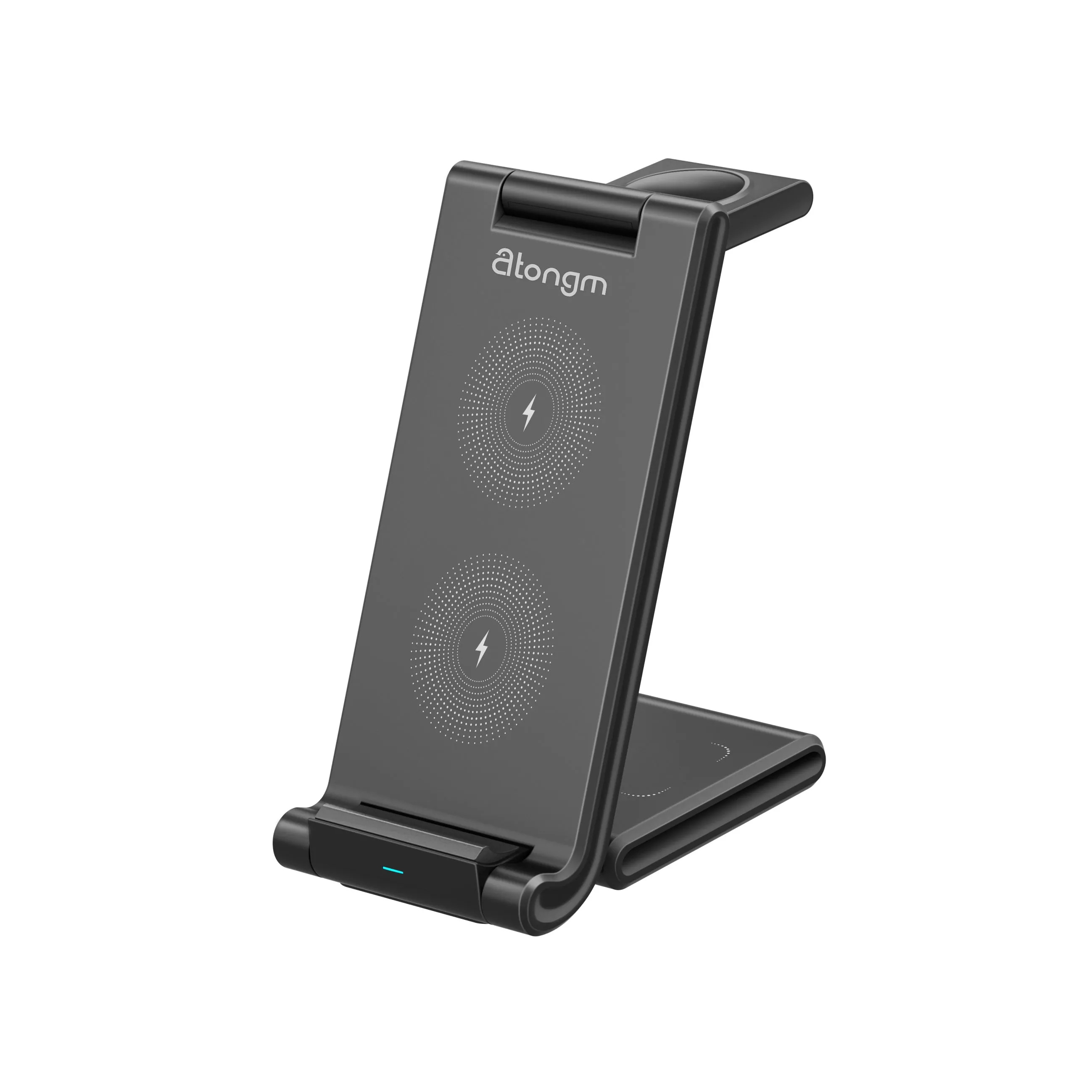 atongm 15W 3in1 Kablosuz Masaüstü Şarj Dock Standı Universal Portable Wireless Charge Station