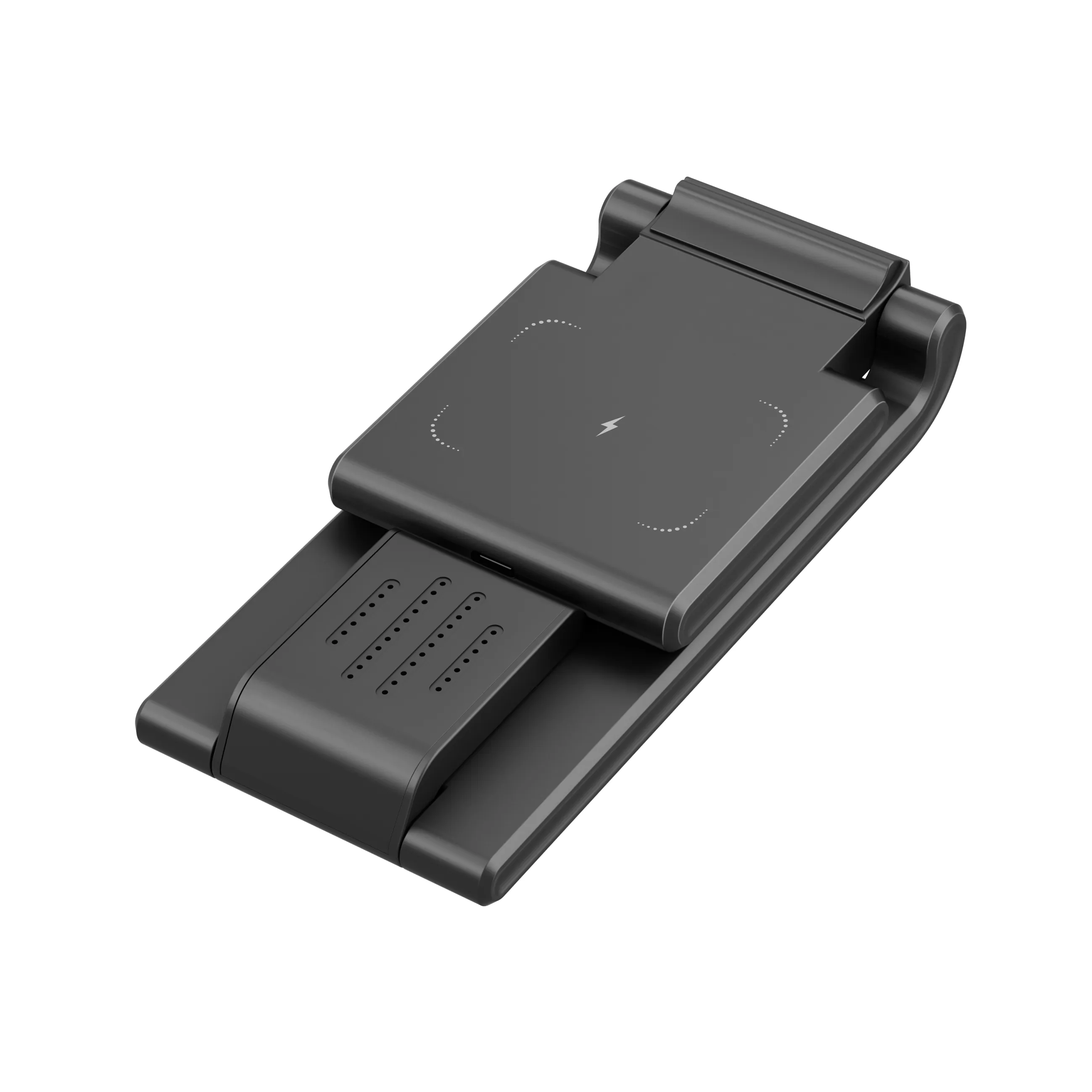 atongm 15W 3in1 Kablosuz Masaüstü Şarj Dock Standı Universal Portable Wireless Charge Station