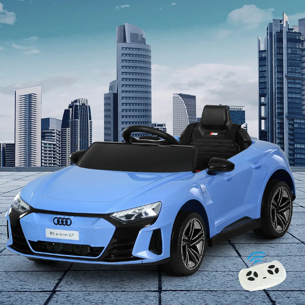 Audi Ride On Car Electric Sports Toy Cars RS e-tron GT Licensed Rigo Blue 12V