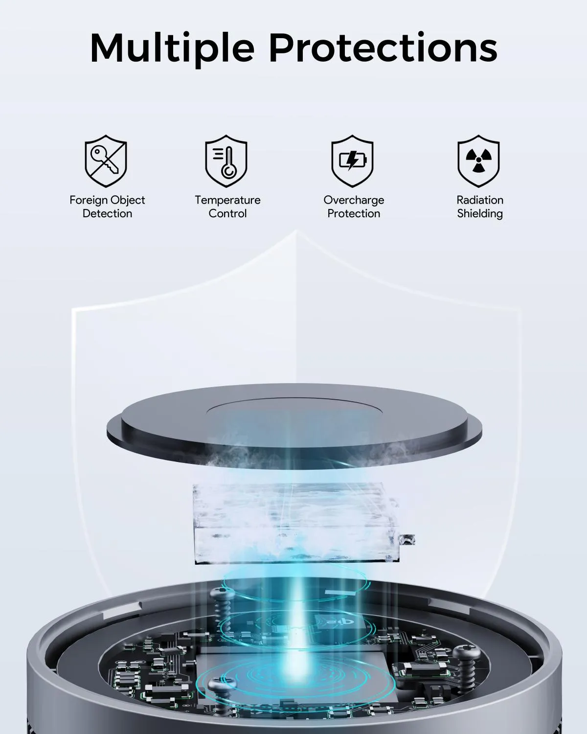 Aukey LC-G10 MagFusion GameFrost Qi2 Magnetic Fast Wireless Charging Active Cooling