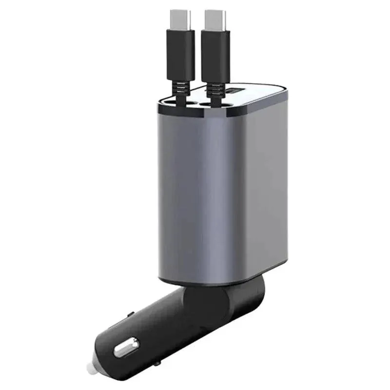 Auto Parts™ Retractable 4 in 1 Fast Car Charger