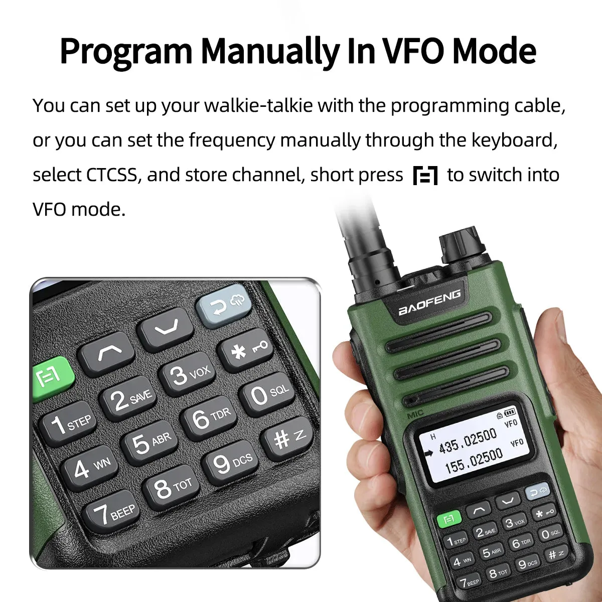 BaoFeng UV-13 PRO Dual Band Walkie Talkie Type-C Charger 16 KM Long Range UV13 Pro Transceiver Ham Portable Two Way Radio