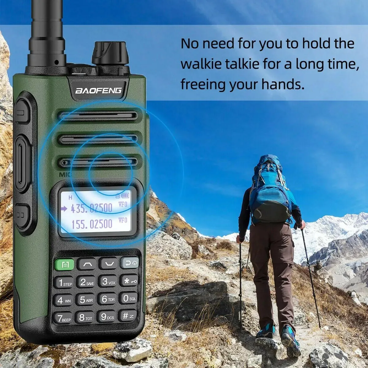 BaoFeng UV-13 PRO V1 V2 High Power Dual Band Walkie Talkie Type C Charger 16 KM Long Range UV13 Transceiver Ham Two Way Radio