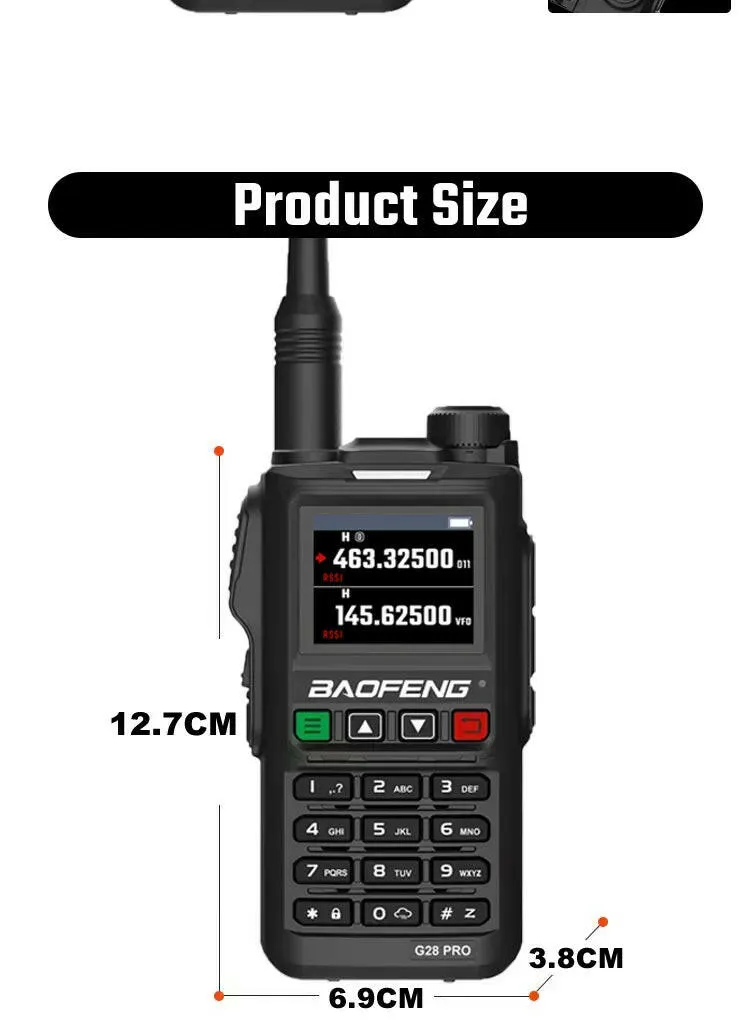 Baofeng UV-G28 PRO V2 10W High Power Waterproof Walkie Talkie Support Type-C Charger Long Range FM Radio Upgrade UV 5R PRO UV-82