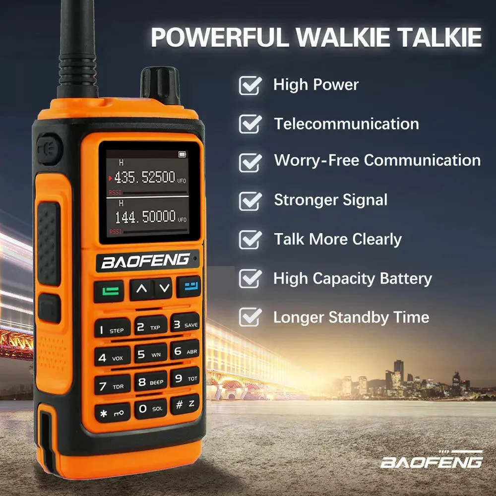 Baofeng UV17 MAX V2 UV17L Walkie Talkie Type-C Long Range Ham Radios Scanner FM Function Professional 2Way Radio 999CH UV17 PRO