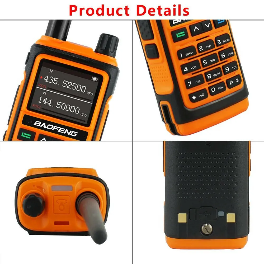 Baofeng UV17 MAX V2 UV17L Walkie Talkie Type-C Long Range Ham Radios Scanner FM Function Professional 2Way Radio 999CH UV17 PRO