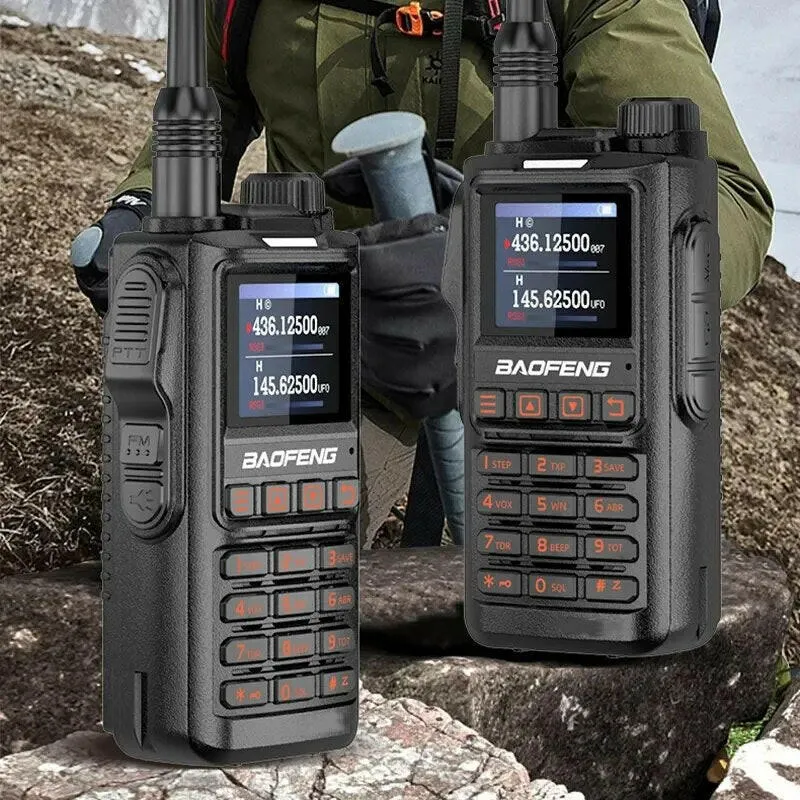 Baofeng UV18 Pro Orange Walkie Talkie 999 Channels 4 Bands UV18i UVi Two Way Radio UV18H L UV-G28 Handheld Transceiver Powerful