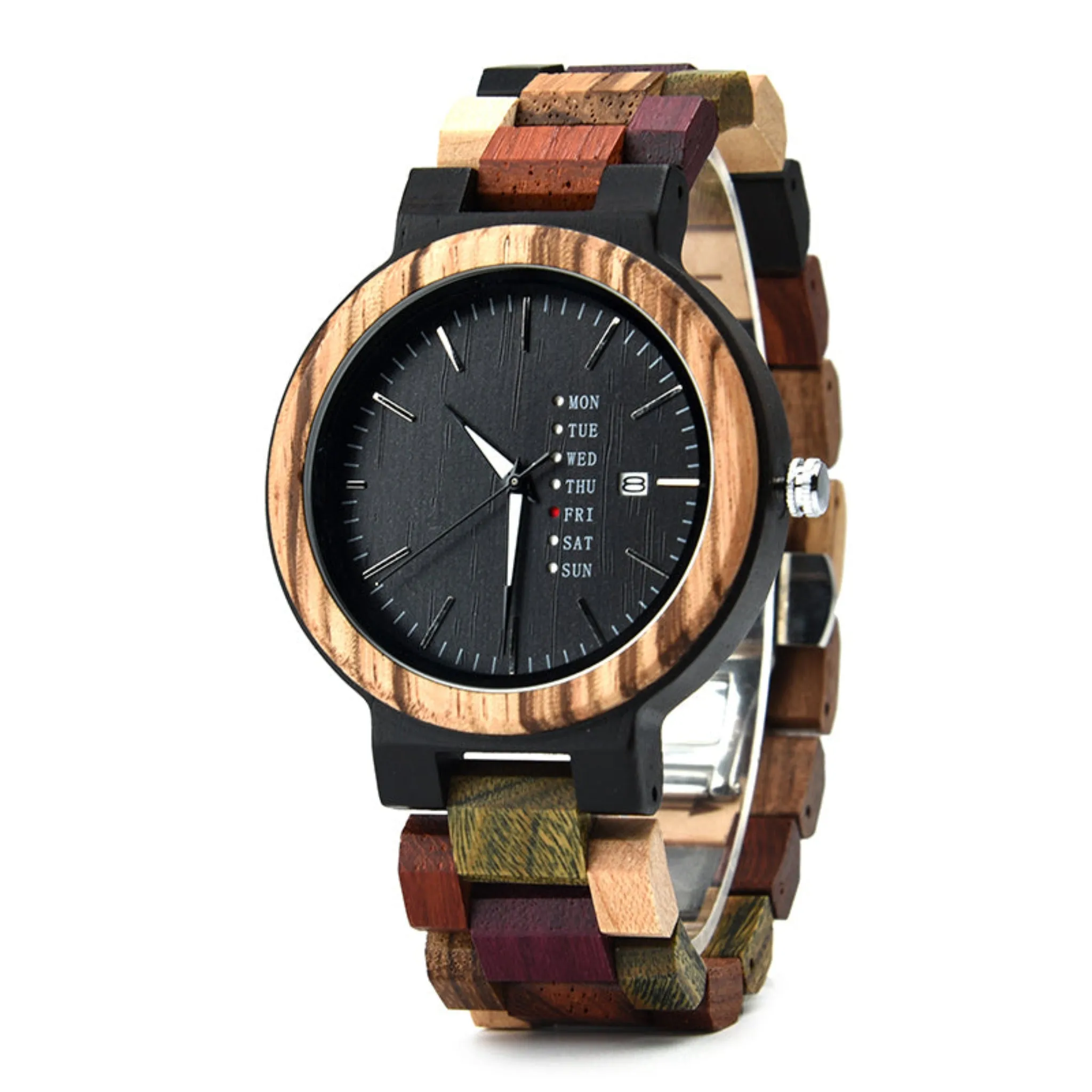 Barcelona - Mixed Wood Couple Watches