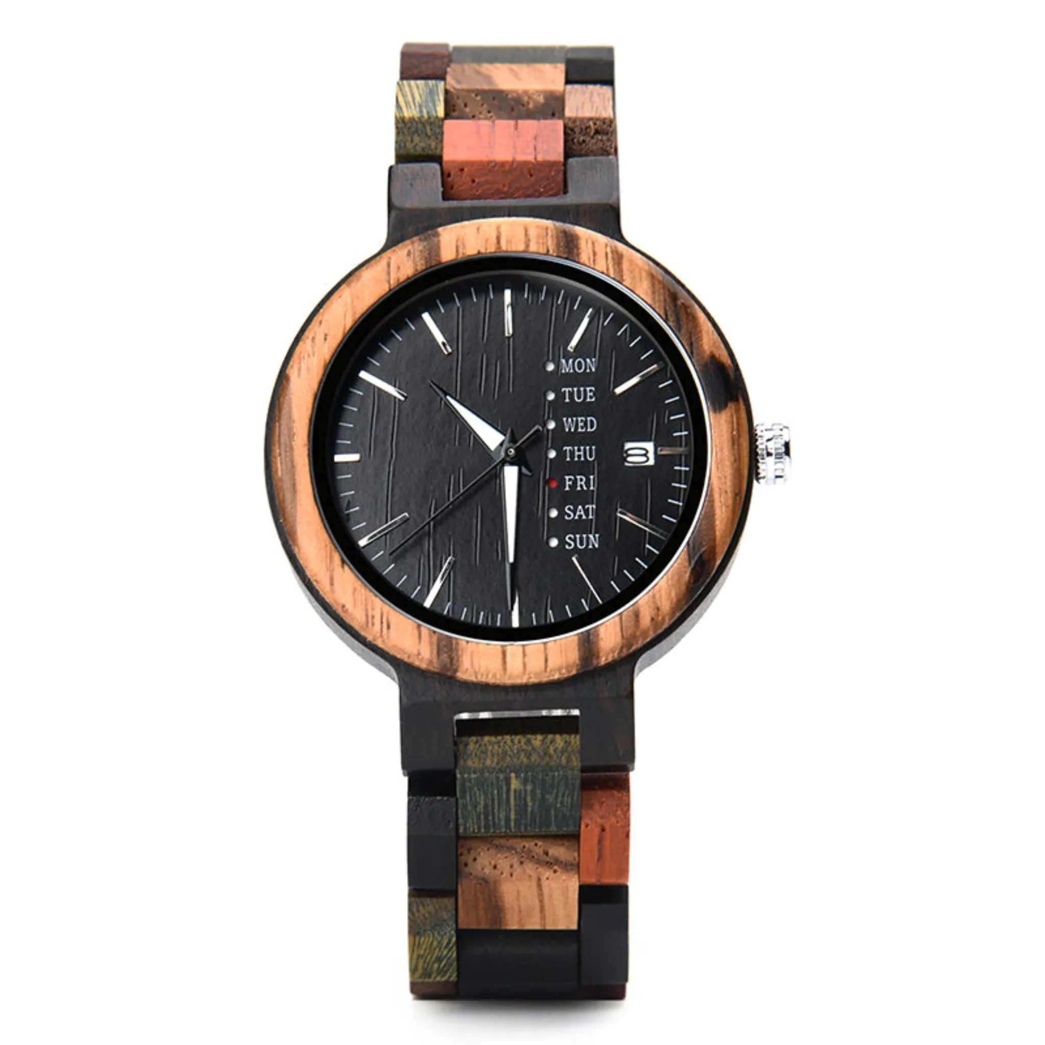 Barcelona - Mixed Wood Couple Watches