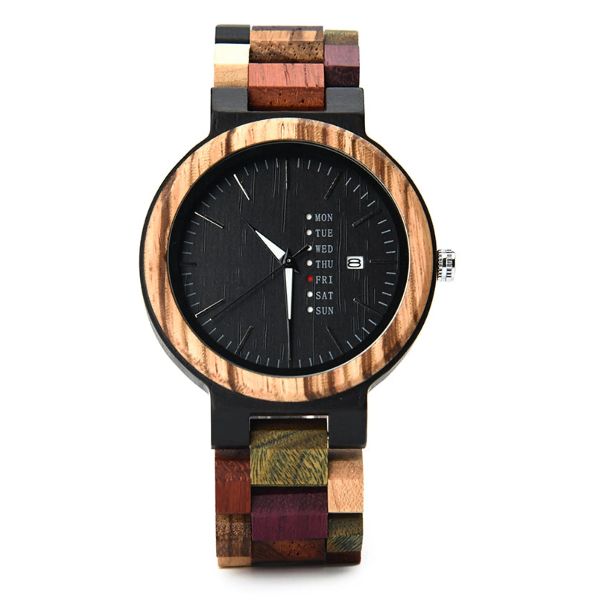 Barcelona - Mixed Wood Couple Watches