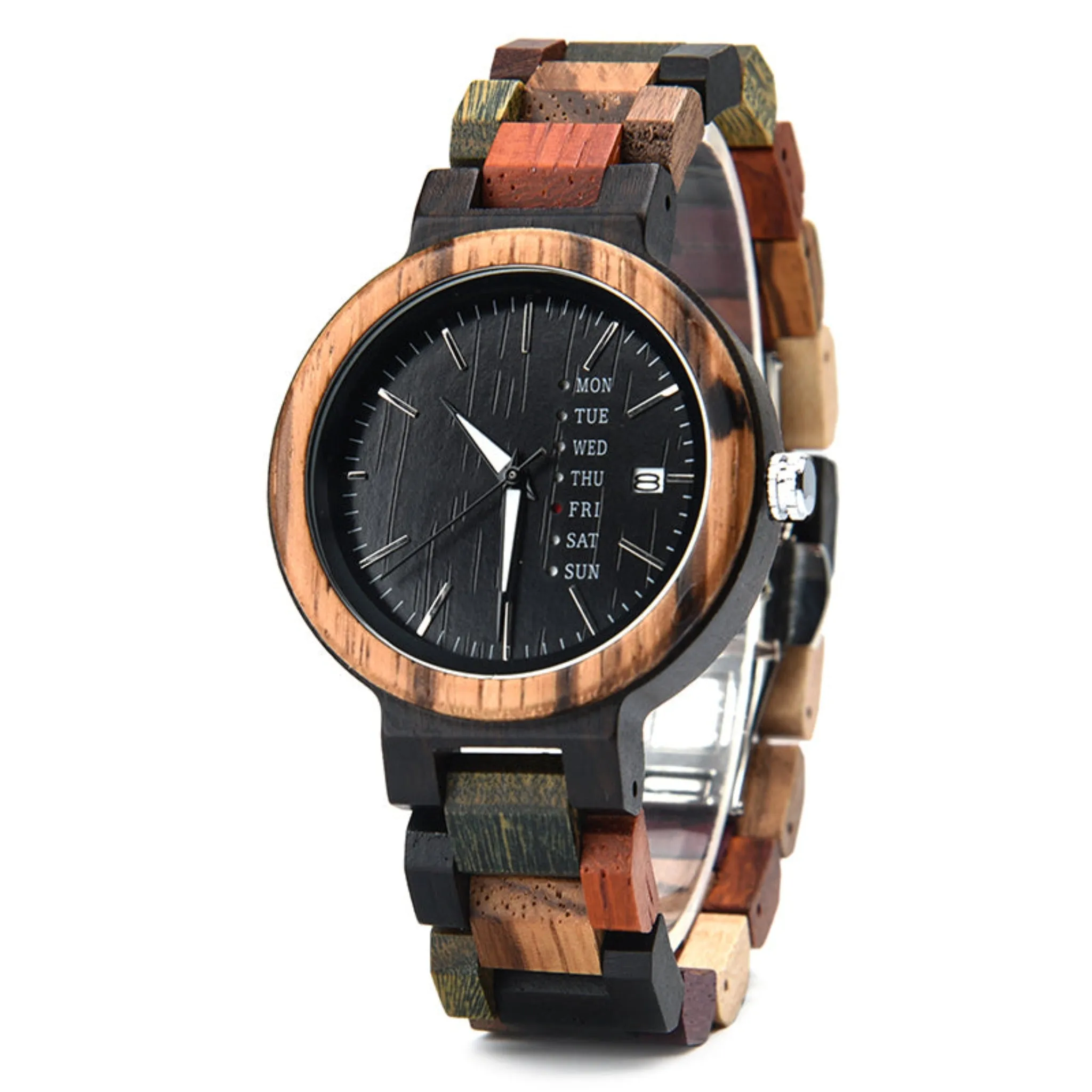 Barcelona - Mixed Wood Couple Watches