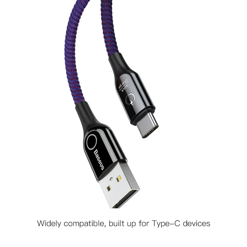 Baseus C-Shaped Light intelligent Auto Power-Off USB for Type-C (CATCD-01)