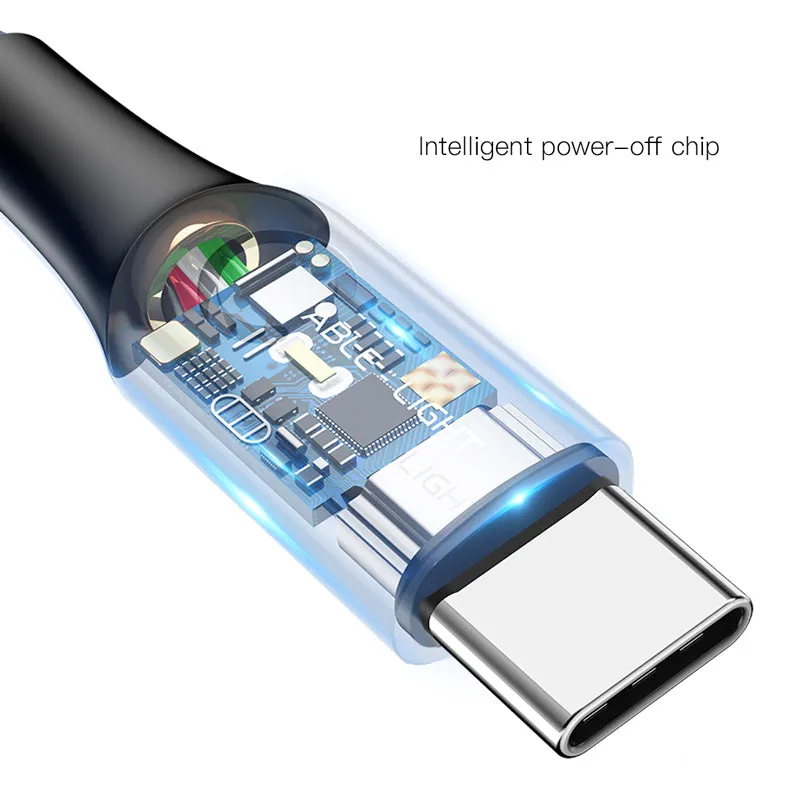 Baseus C-Shaped Light intelligent Auto Power-Off USB for Type-C (CATCD-01)