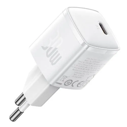 Baseus Cube Pro Fast Charger 1C, 30Watts, White