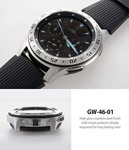 Bezel Styling for Galaxy Watch 46mm / Galaxy Gear S3 Frontier - GW-46-01  [Stainless Steel]