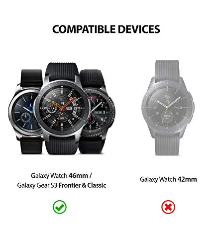 Bezel Styling for Galaxy Watch 46mm / Galaxy Gear S3 Frontier - GW-46-01  [Stainless Steel]