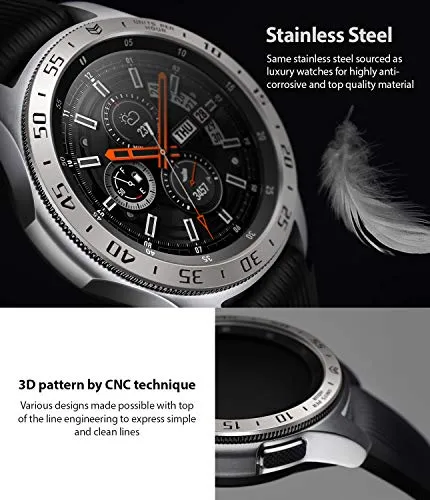 Bezel Styling for Galaxy Watch 46mm / Galaxy Gear S3 Frontier - GW-46-01  [Stainless Steel]