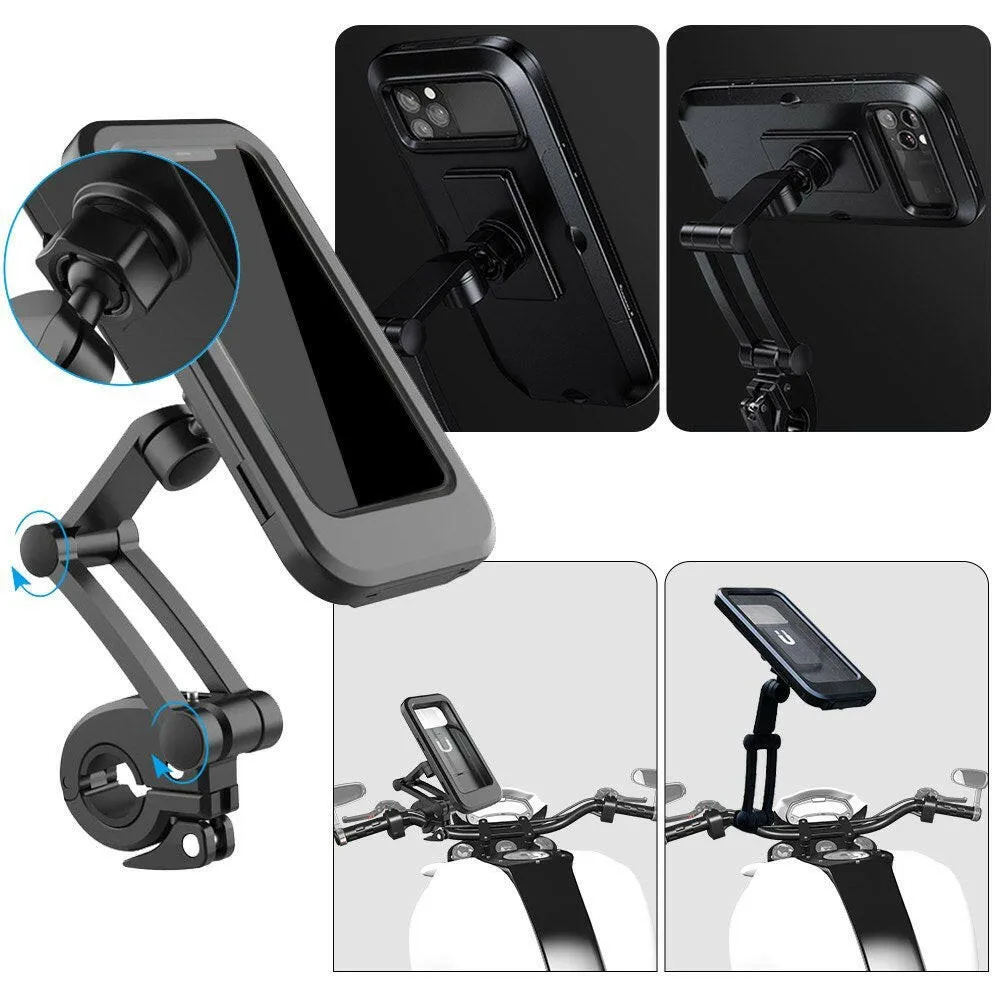 Bicycle Phone Holder Lightweight ABS Phone Mount Adjustable Mobile Phone Support