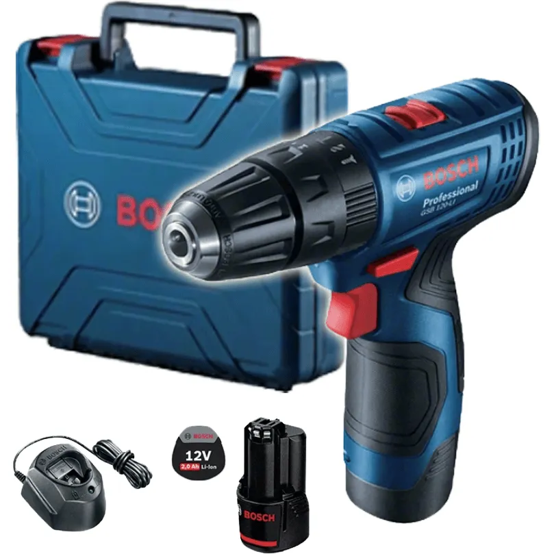 Bosch GSB 120 LI Cordless Impact Drill - Driver 10mm (3/8") 12V [Contractor's Choice] [Kit[