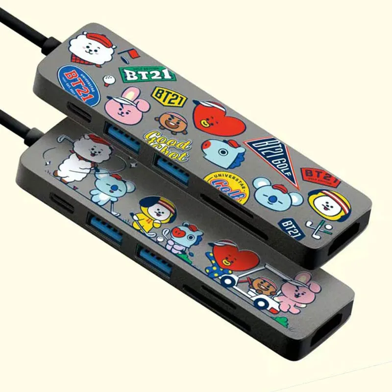 BT21 Hole in One 6-in-1 Multi USB Type-C Hub