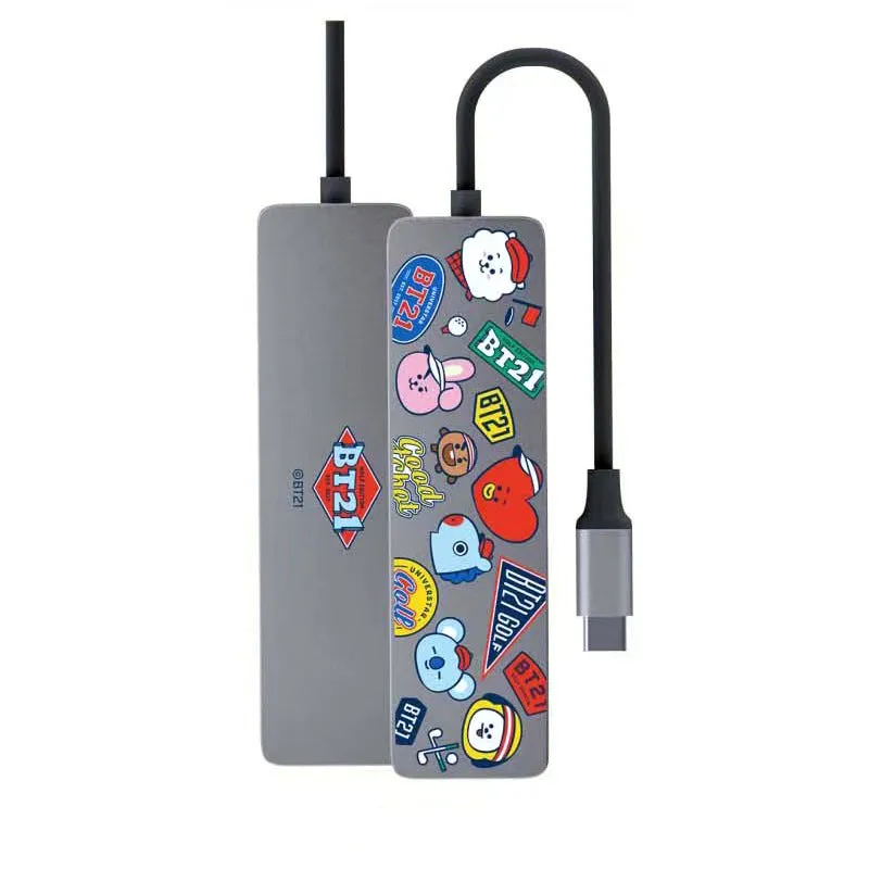 BT21 Hole in One 6-in-1 Multi USB Type-C Hub