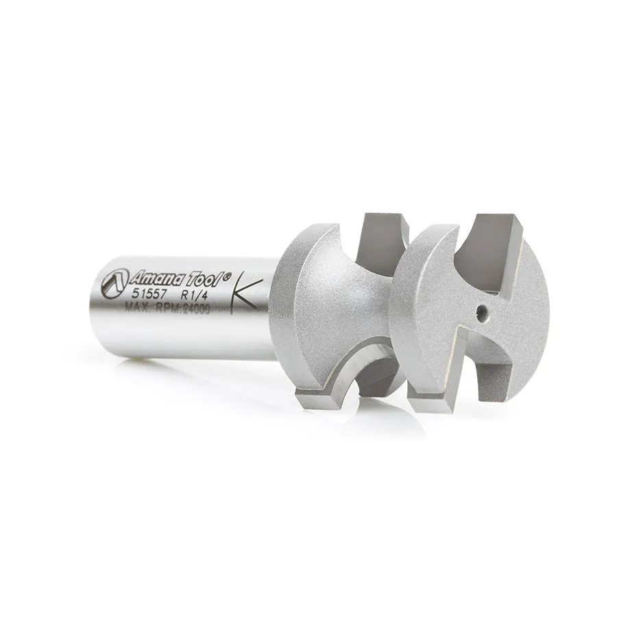 Bullnose Router Bit | 1⁄4 Radius x 1 Dia x 1 x 1⁄2"Shank | 51557 | 738685515570